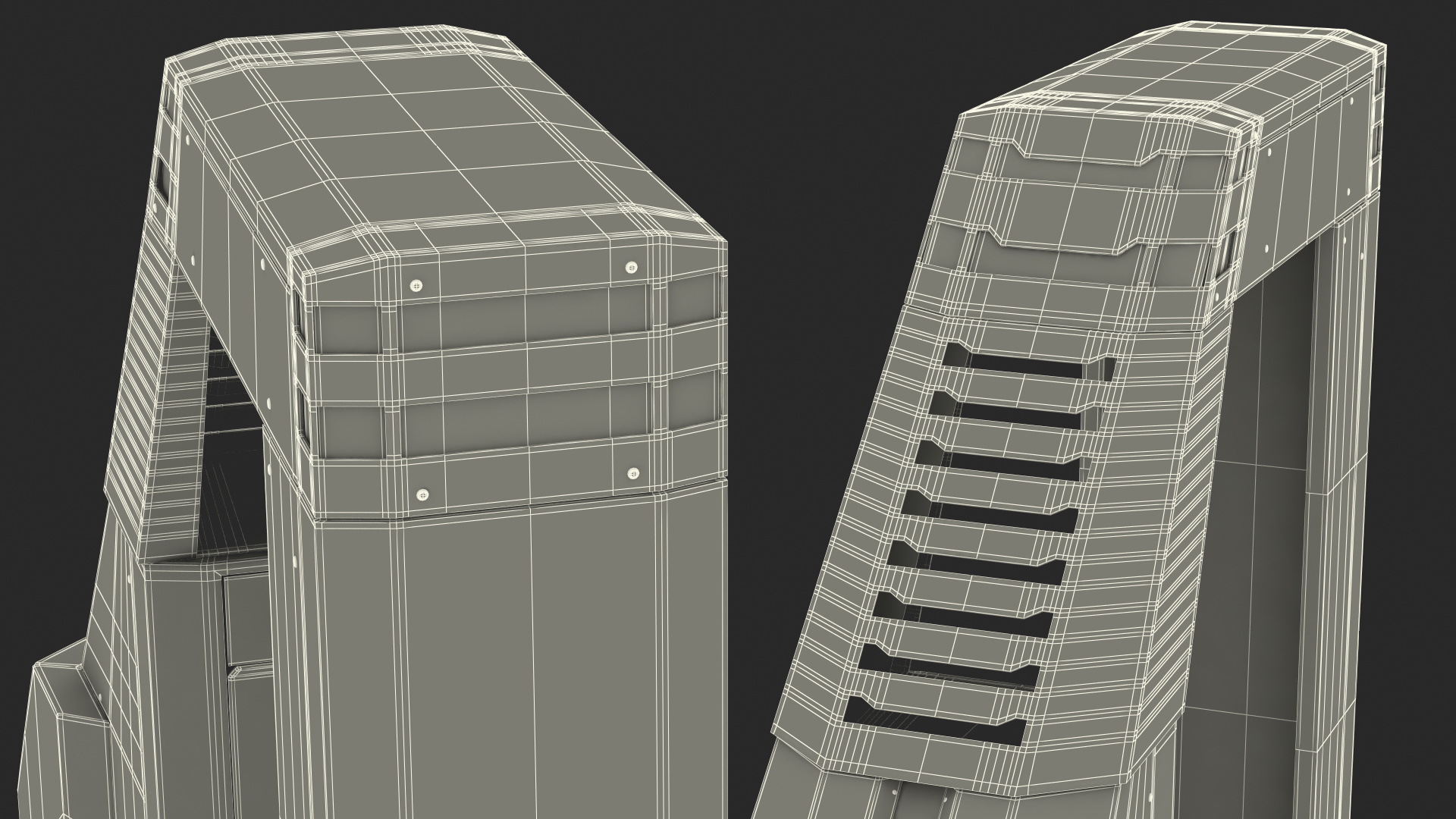 Airport Security X Ray Full Body Scanner Rigged 3D