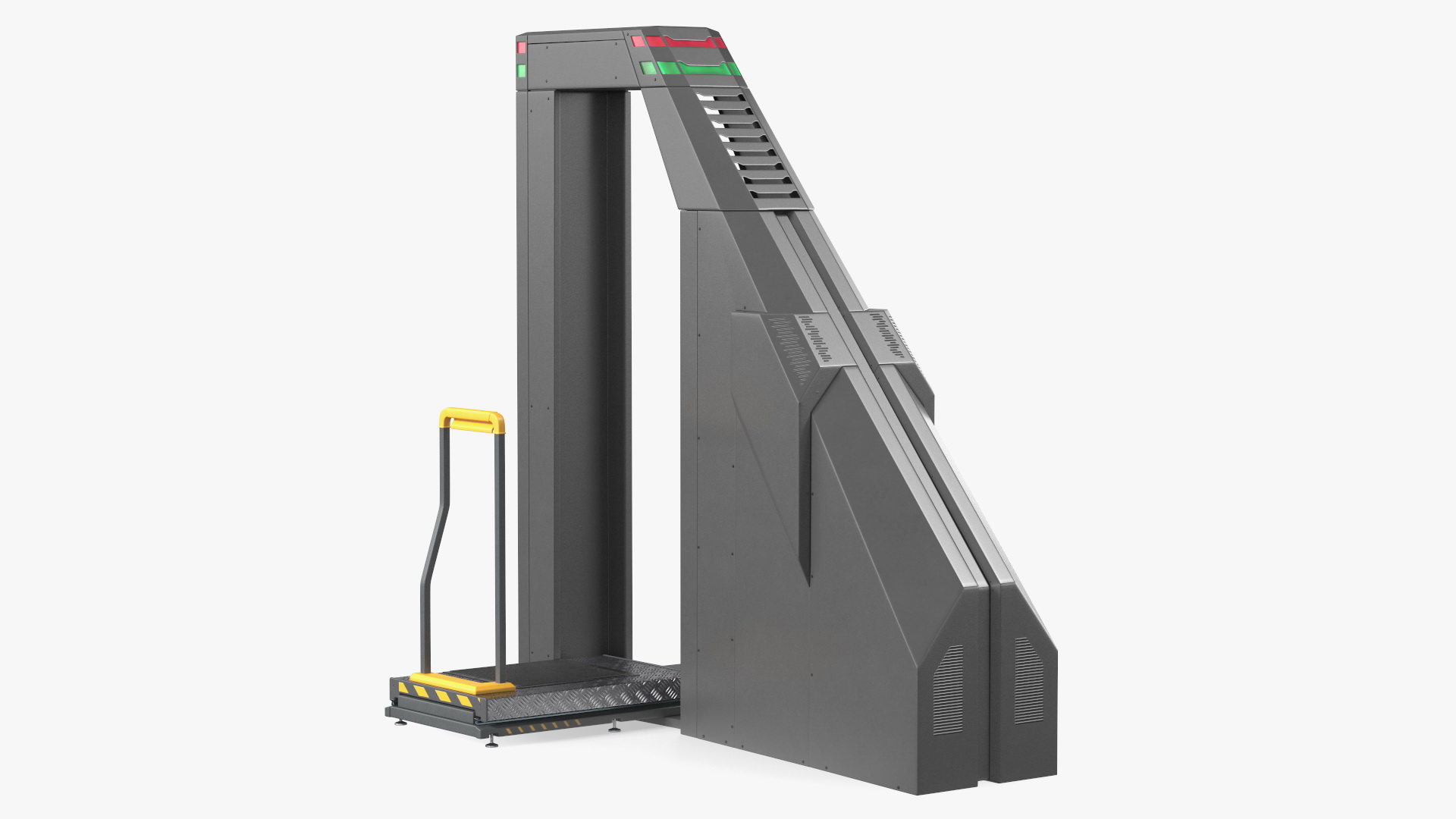 Airport Security X Ray Full Body Scanner Rigged 3D