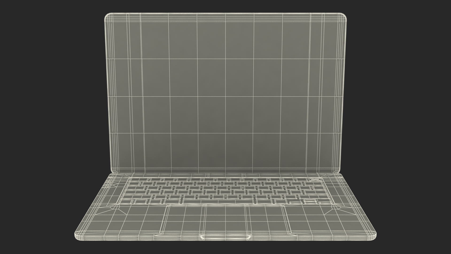 3D Apple Laptop MacBook Air 15 Space Gray model