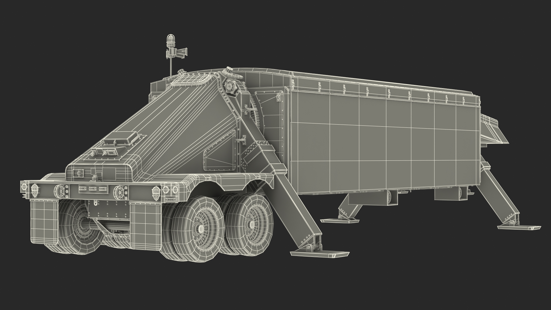 Deployed TPY 2 Radar Desert 3D