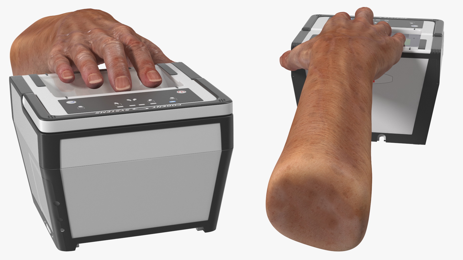 Cogent 3M CS500e Live Scan Tenprint Scanner with Man Hand 3D