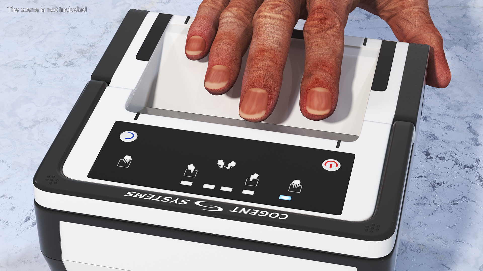 Cogent 3M CS500e Live Scan Tenprint Scanner with Man Hand 3D