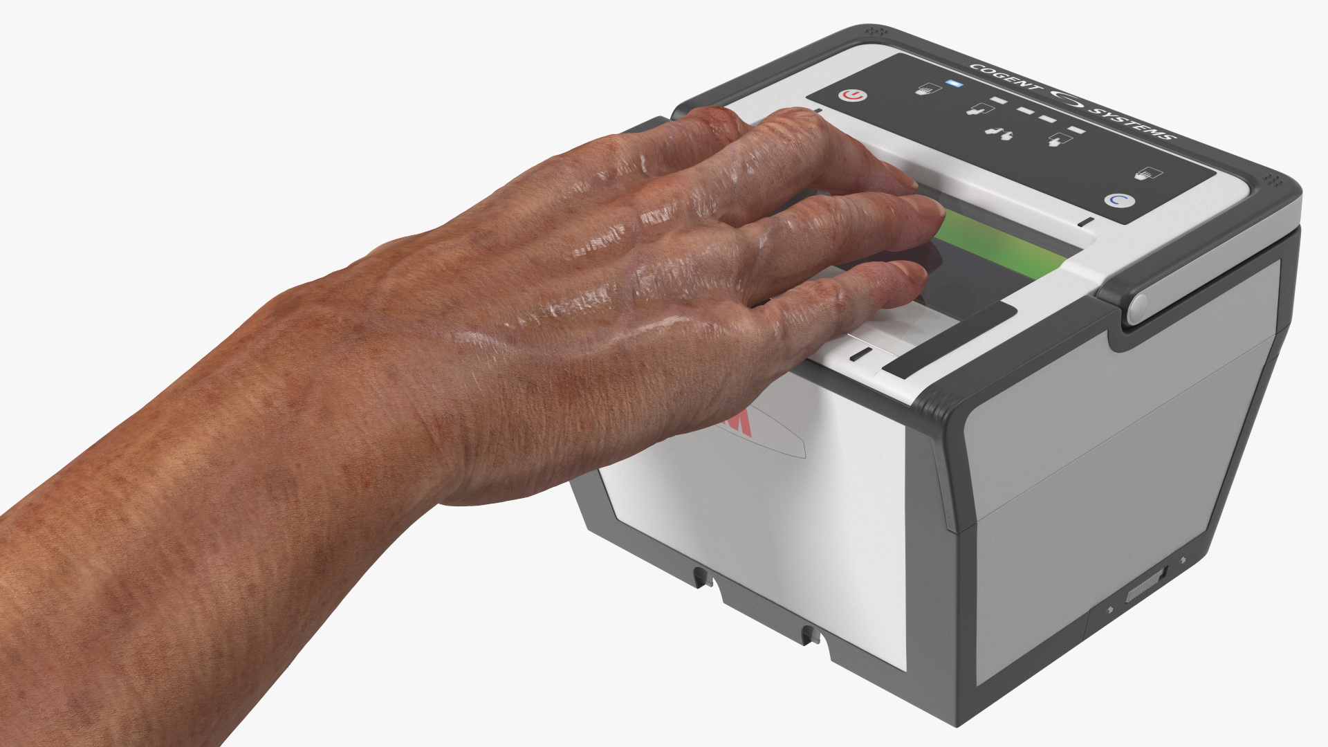 Cogent 3M CS500e Live Scan Tenprint Scanner with Man Hand 3D