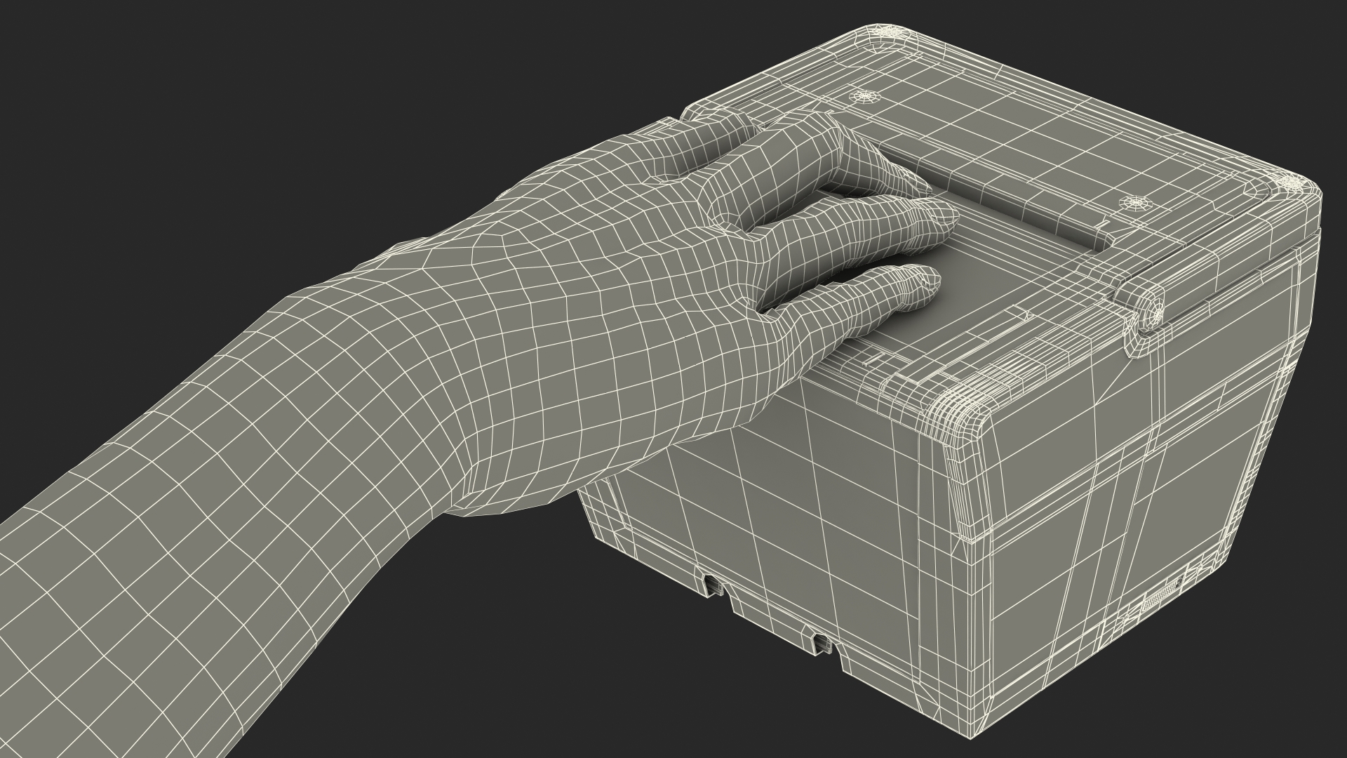 Cogent 3M CS500e Live Scan Tenprint Scanner with Man Hand 3D