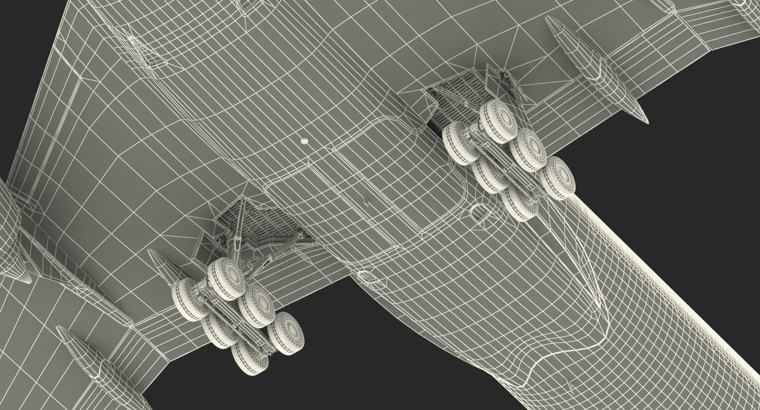 3D Airbus A350 1000 Generic Rigged