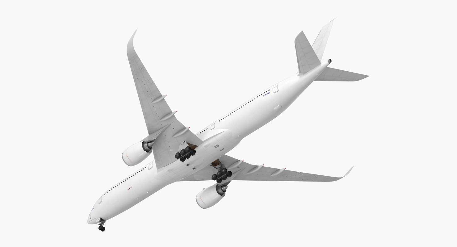 3D Airbus A350 1000 Generic Rigged