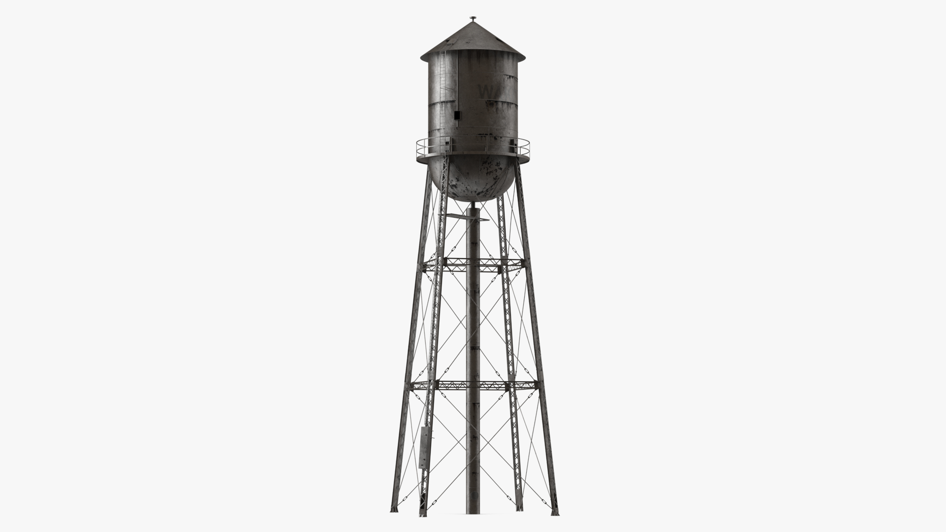 Rusty Water Tower 3D