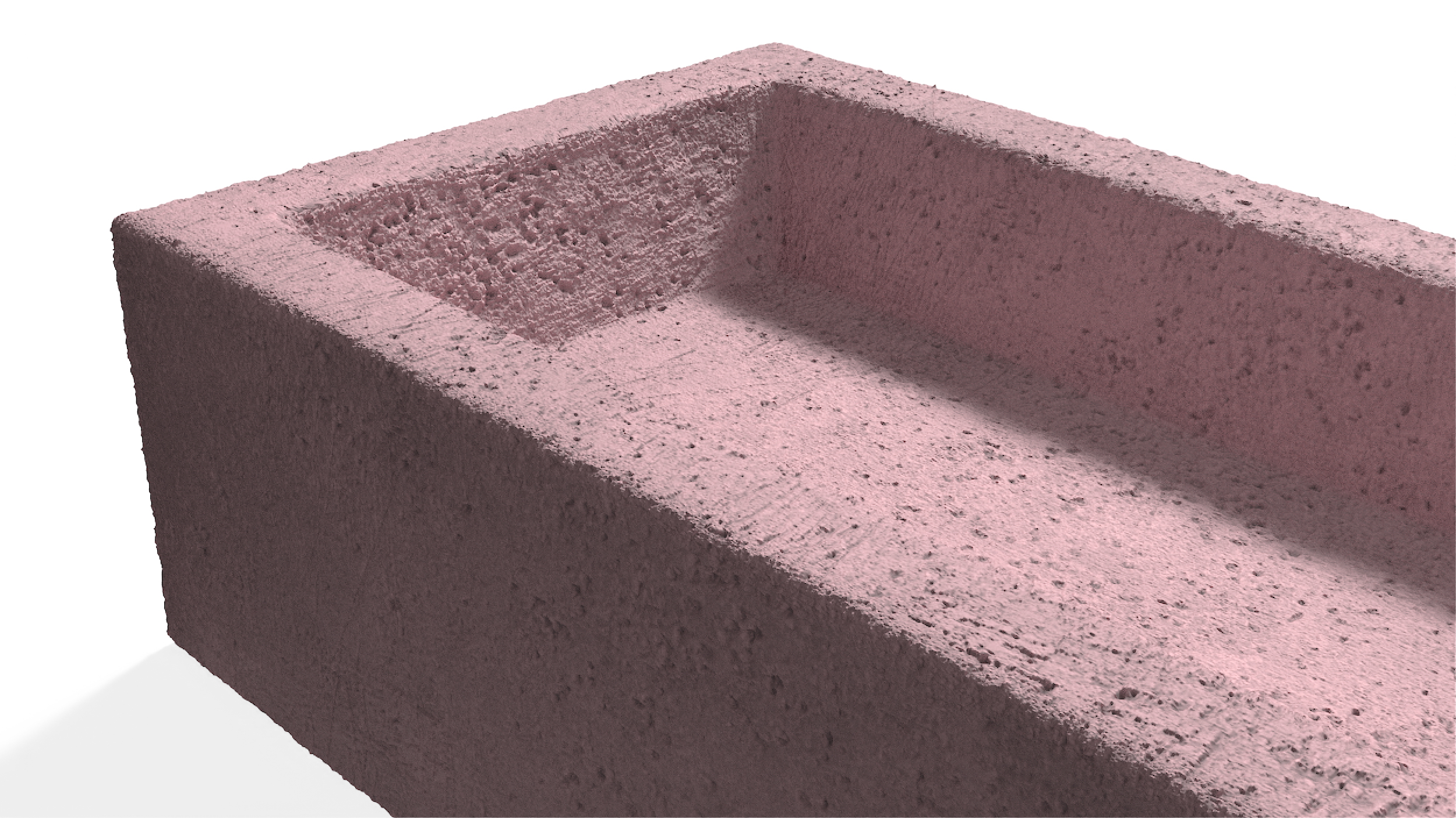 Pink Frogged Brick Block 3D model