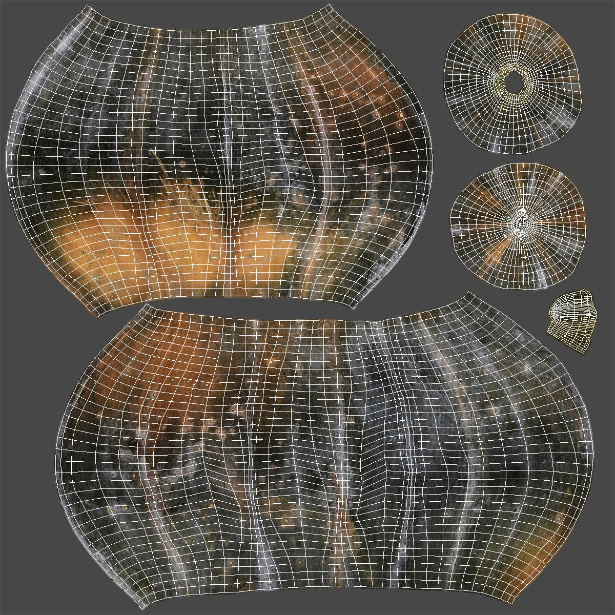 3D Green Pumpkin model