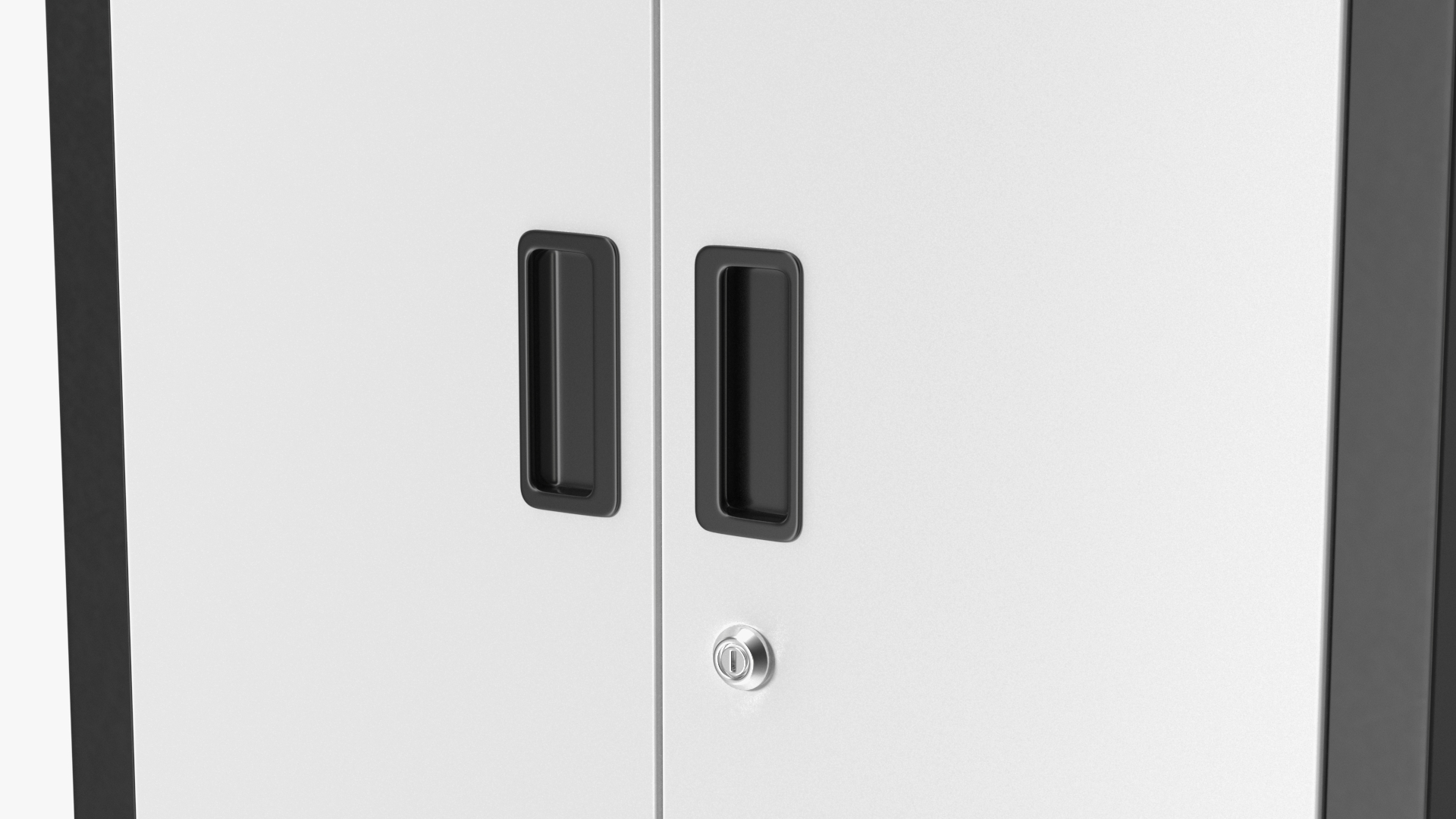 Grey Freestanding Garage Cabinet 3D