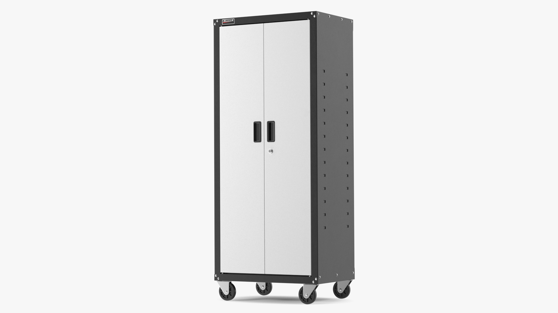 Grey Freestanding Garage Cabinet 3D