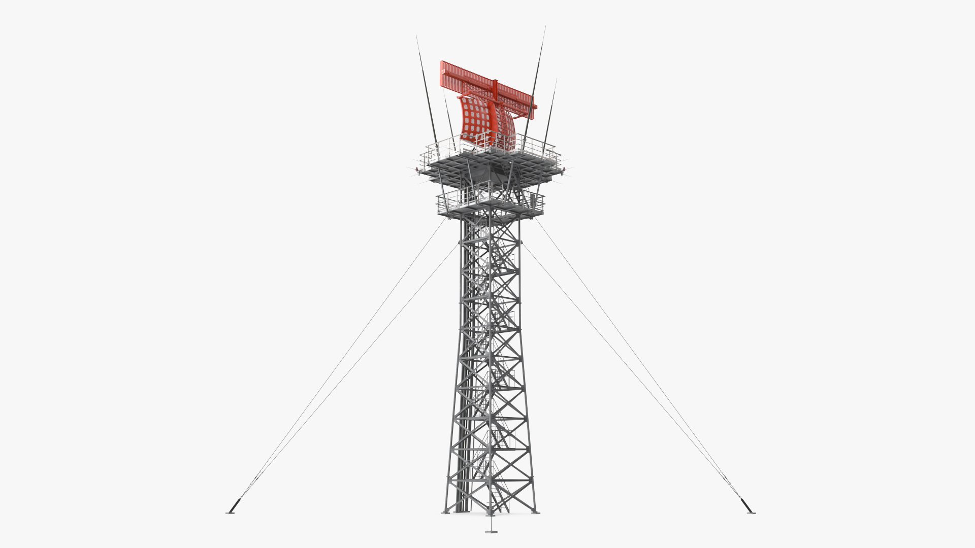 Surveillance Radar HENSOLDT ASR-NG 3D model