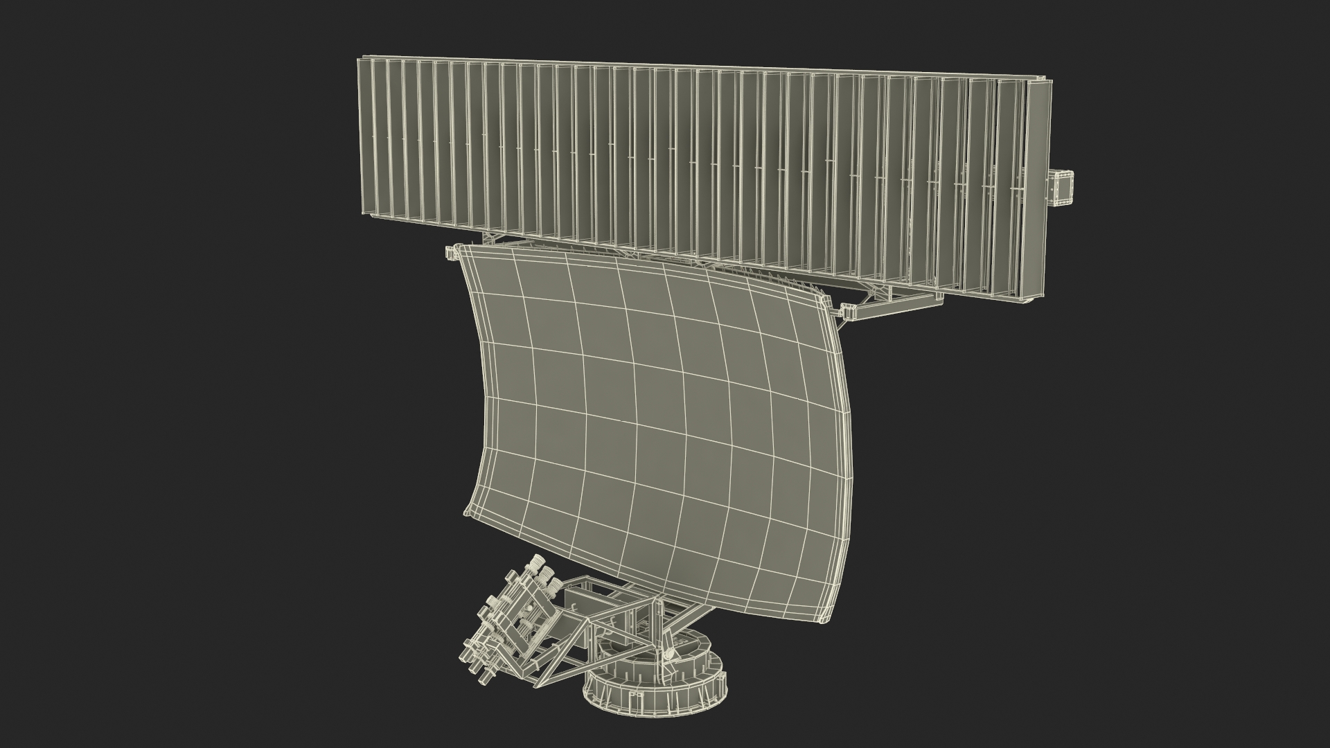 Surveillance Radar HENSOLDT ASR-NG 3D model