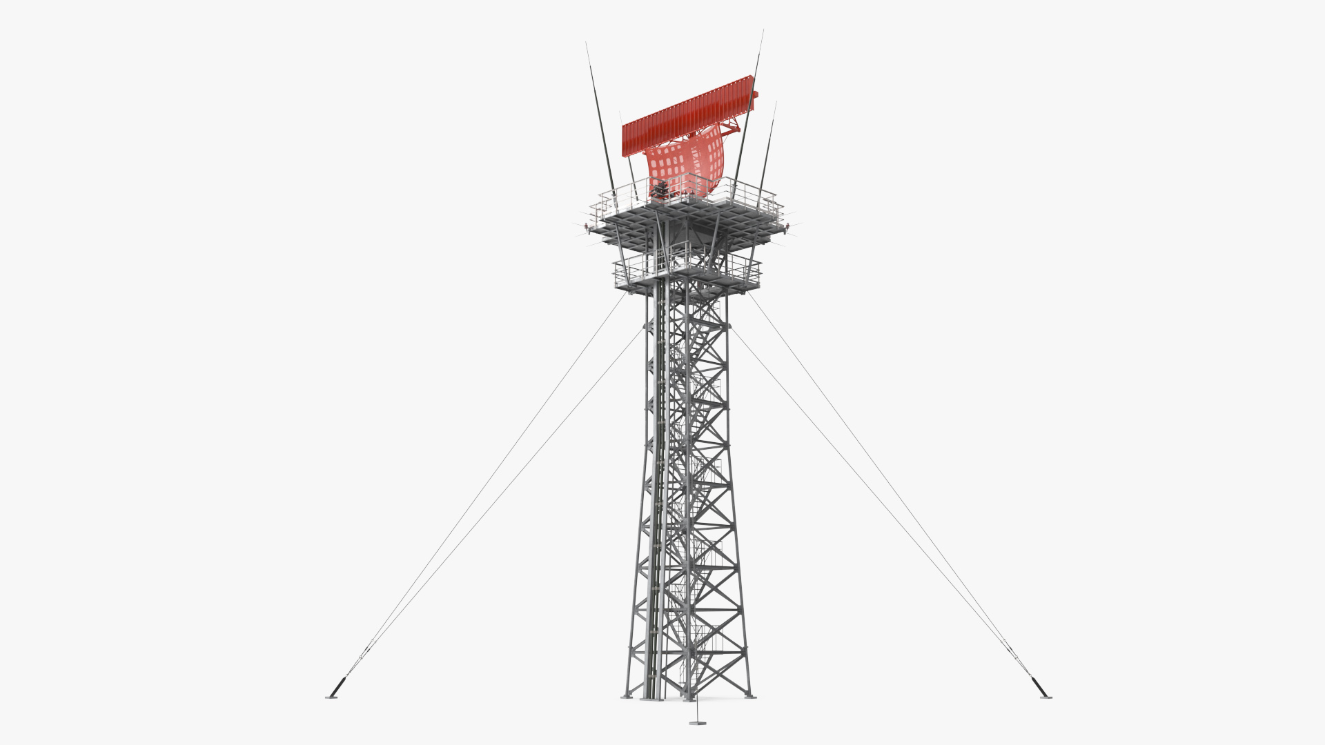 Surveillance Radar HENSOLDT ASR-NG 3D model