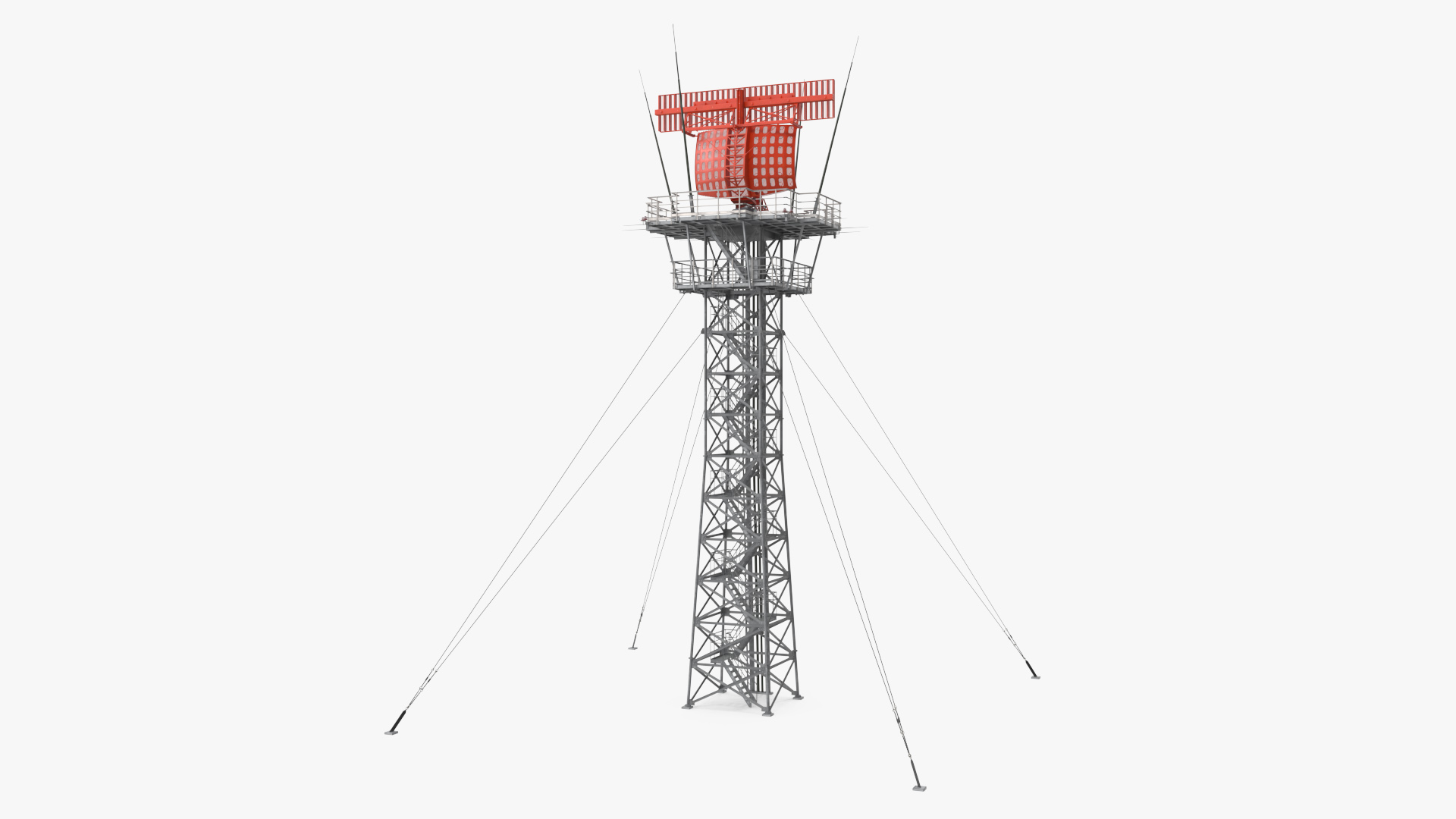 Surveillance Radar HENSOLDT ASR-NG 3D model
