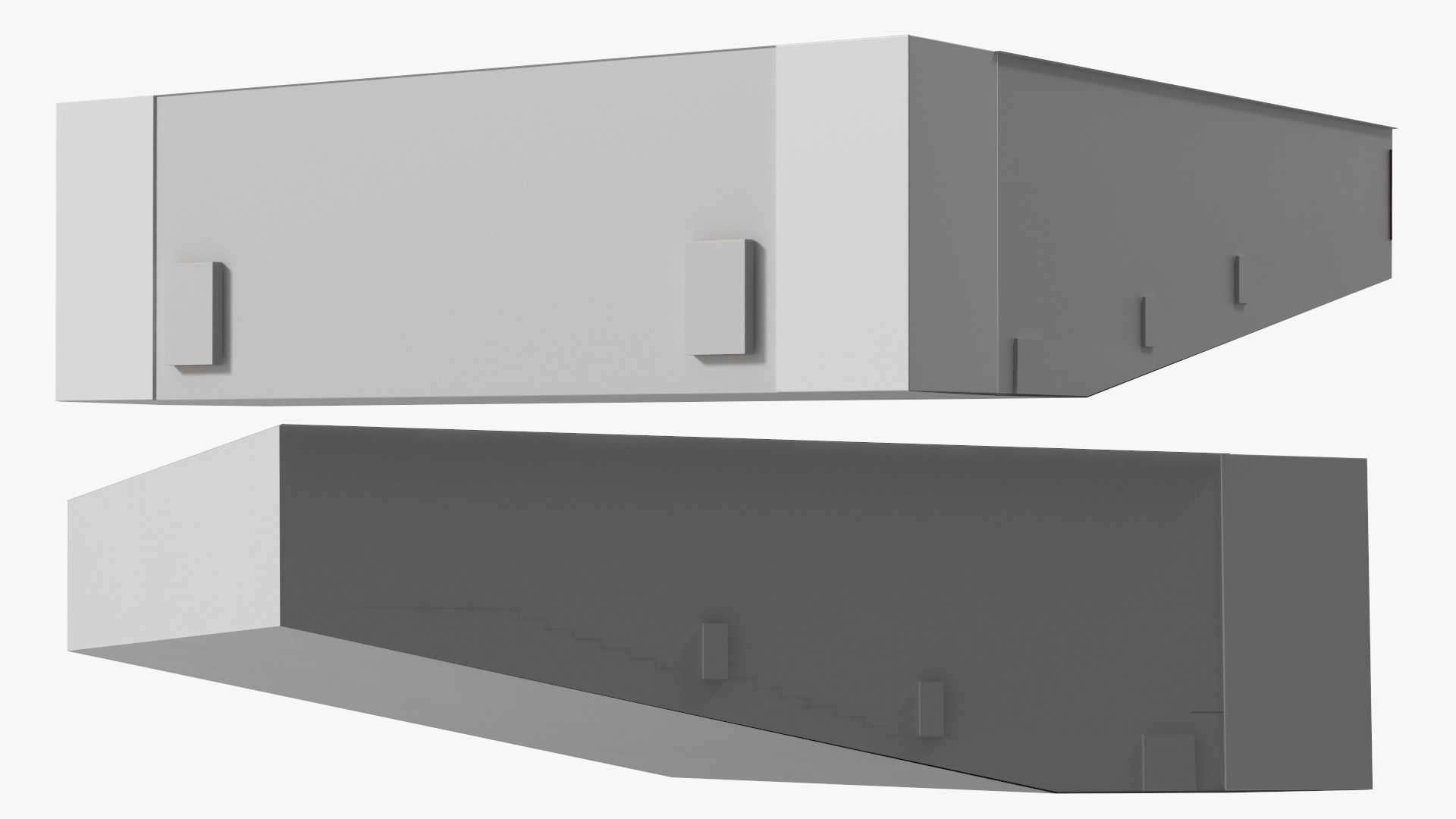 3D Interior Red Conference Hall model