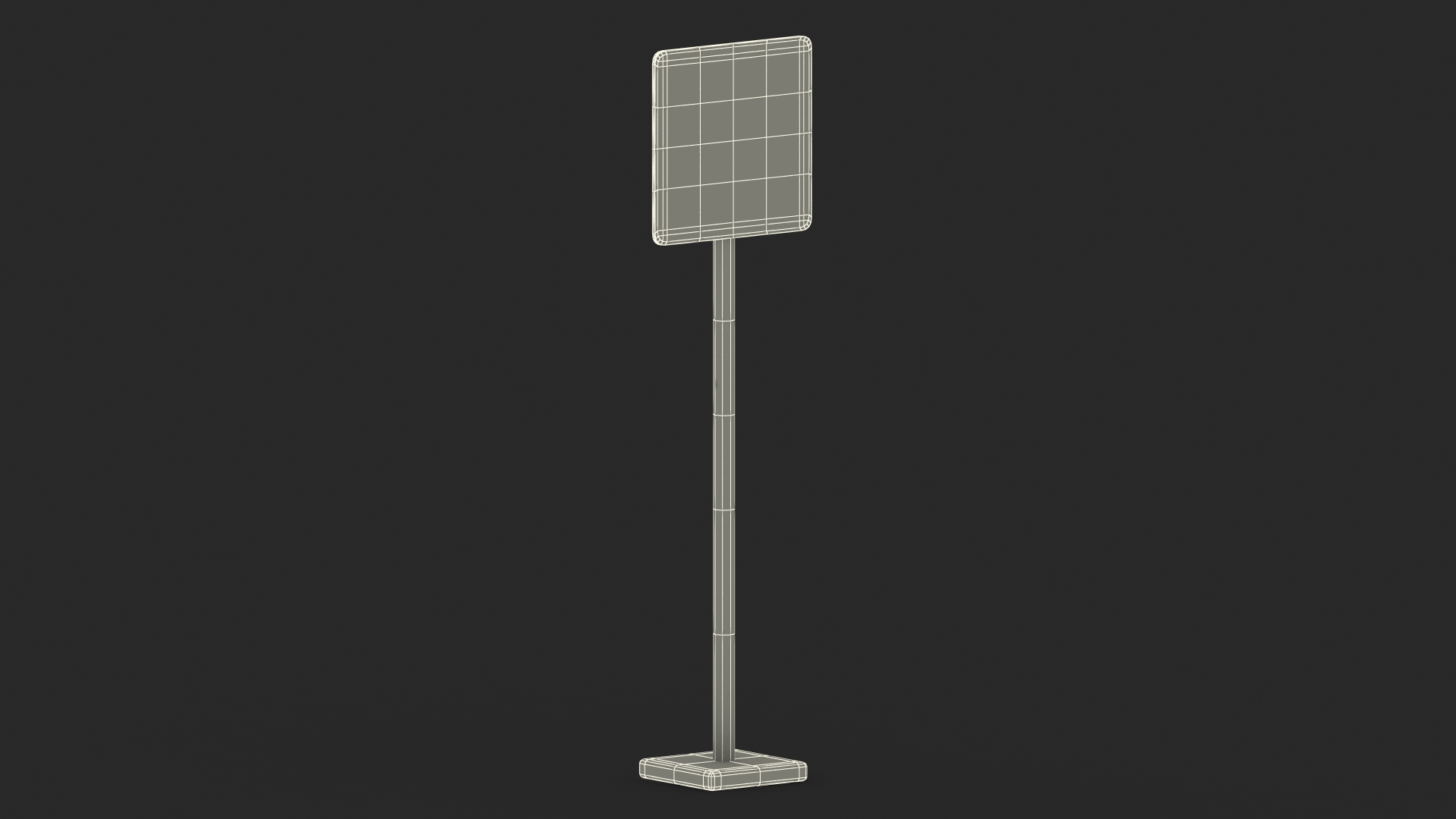 3D model Road Sign One Way Traffic