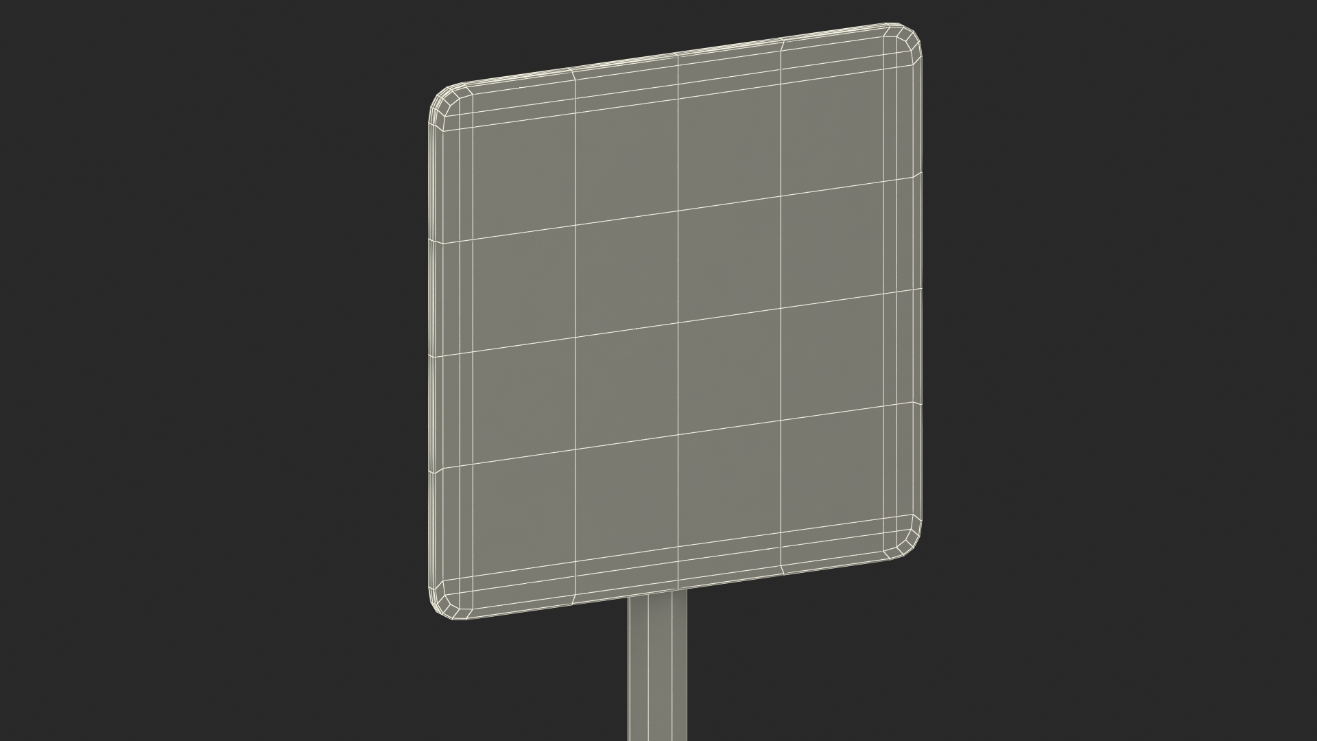 3D model Road Sign One Way Traffic