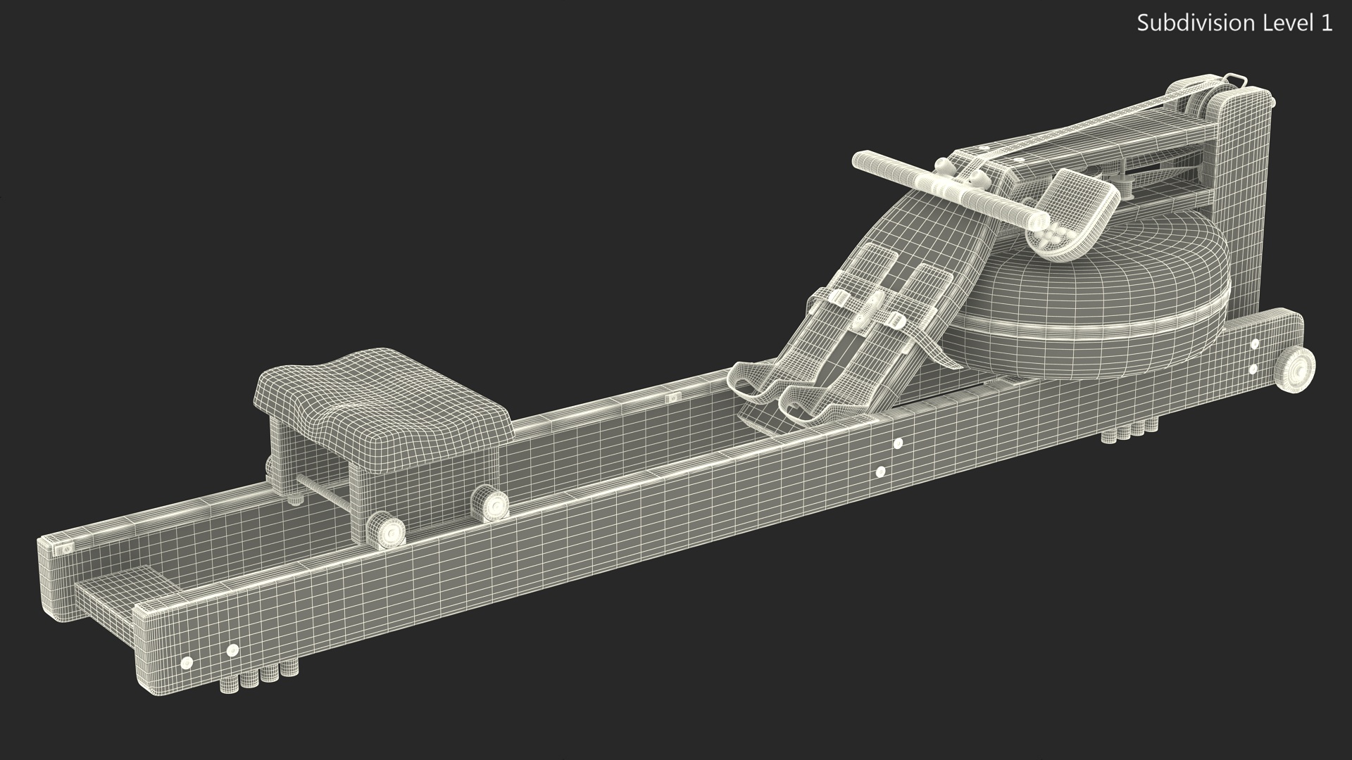 Indoor Exercise Rower Machine 3D model