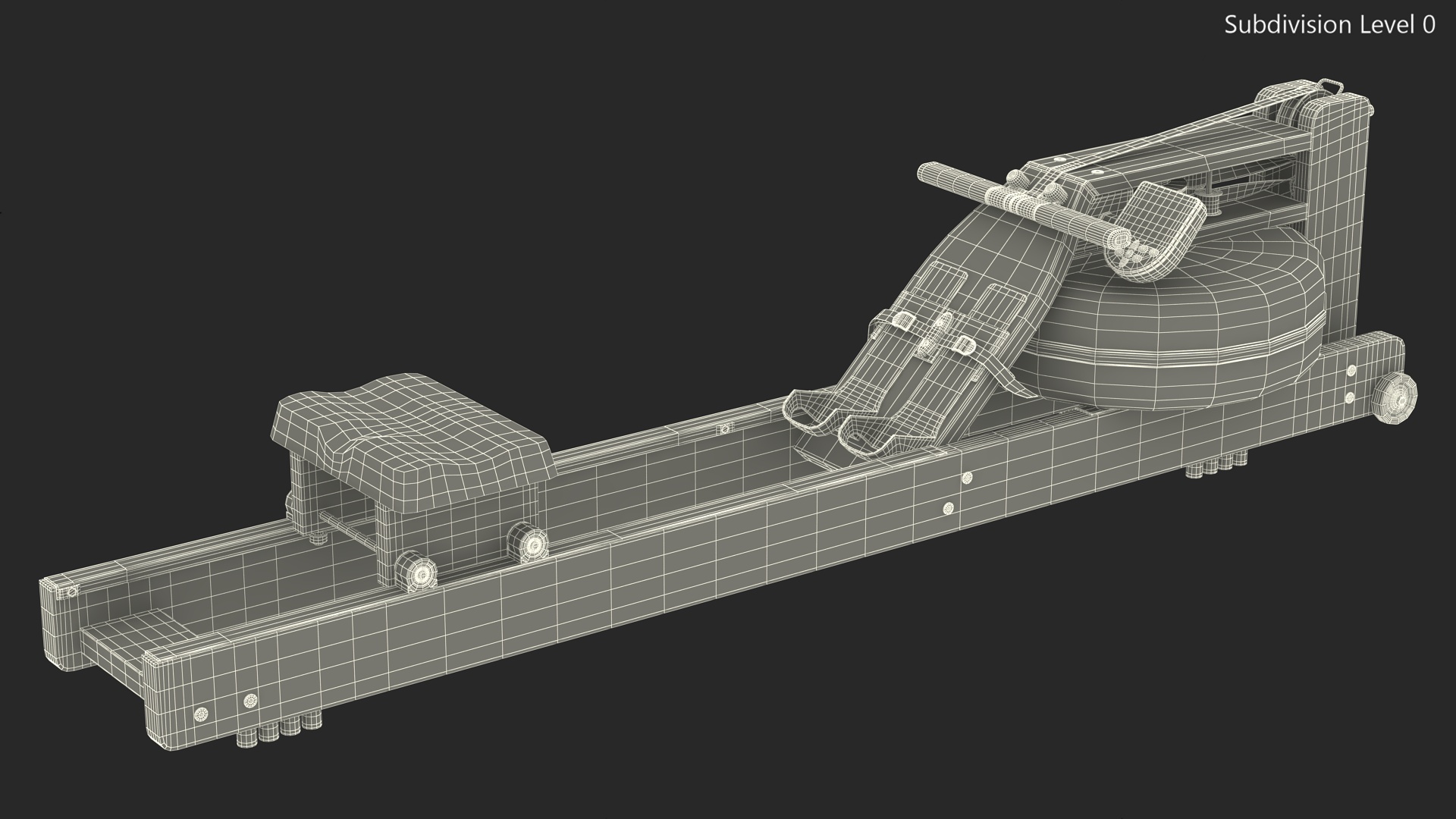 Indoor Exercise Rower Machine 3D model