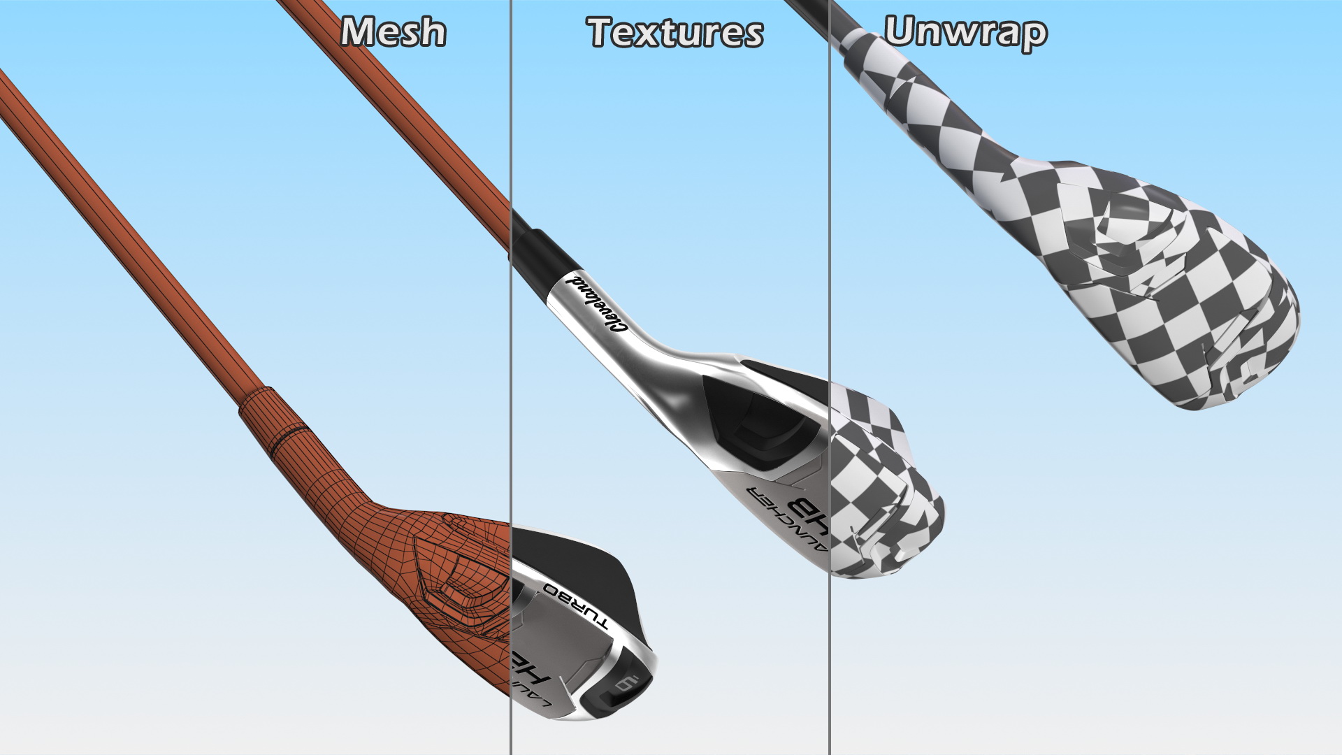 Cleveland Launcher HB Turbo Short Irons 3D model