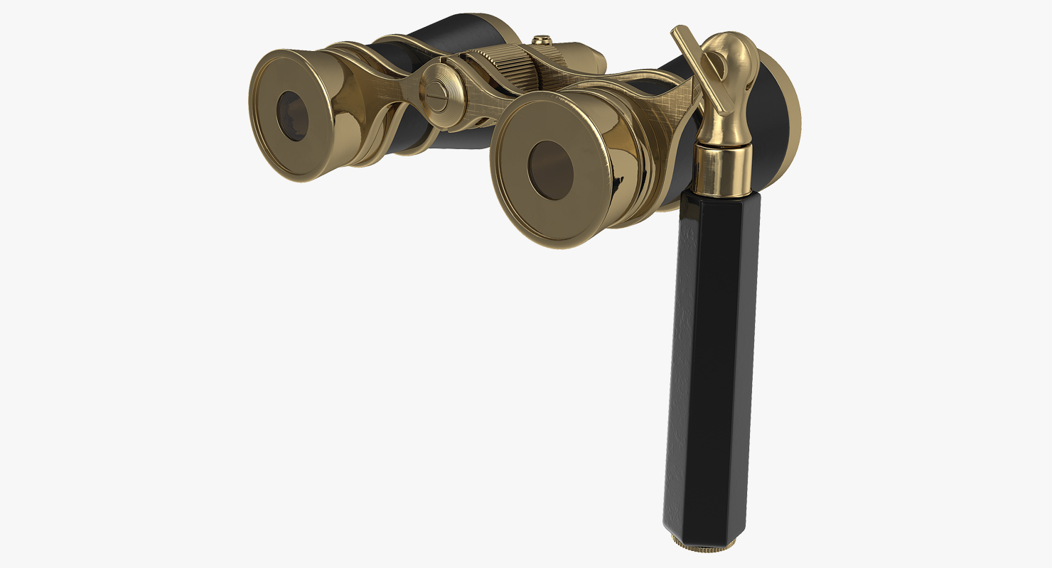 3D Vintage Opera Glasses