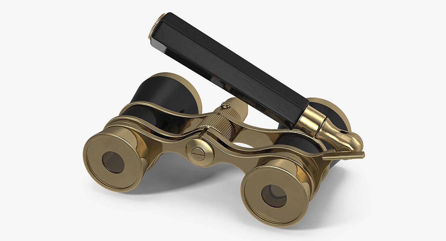 3D Vintage Opera Glasses