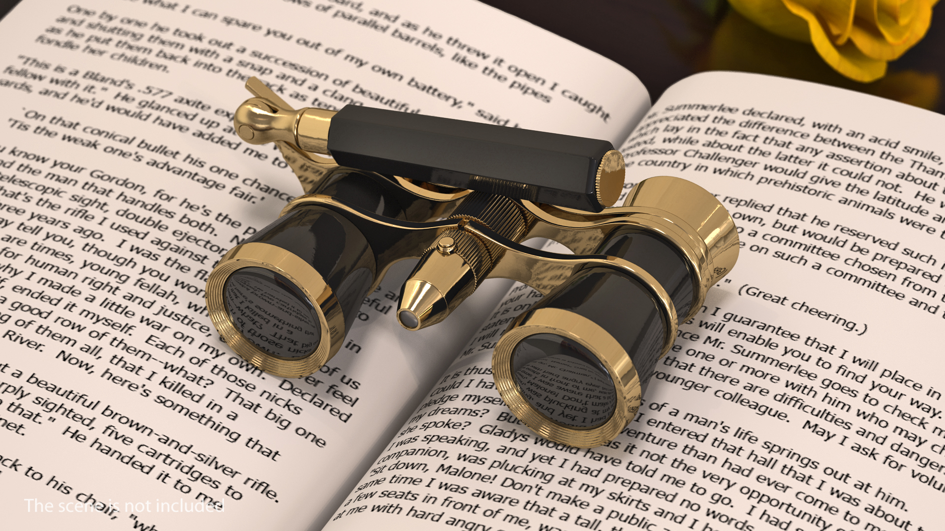 3D Vintage Opera Glasses