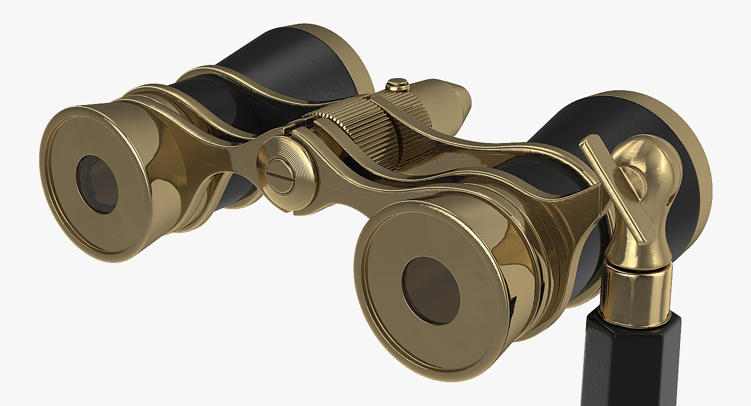 3D Vintage Opera Glasses