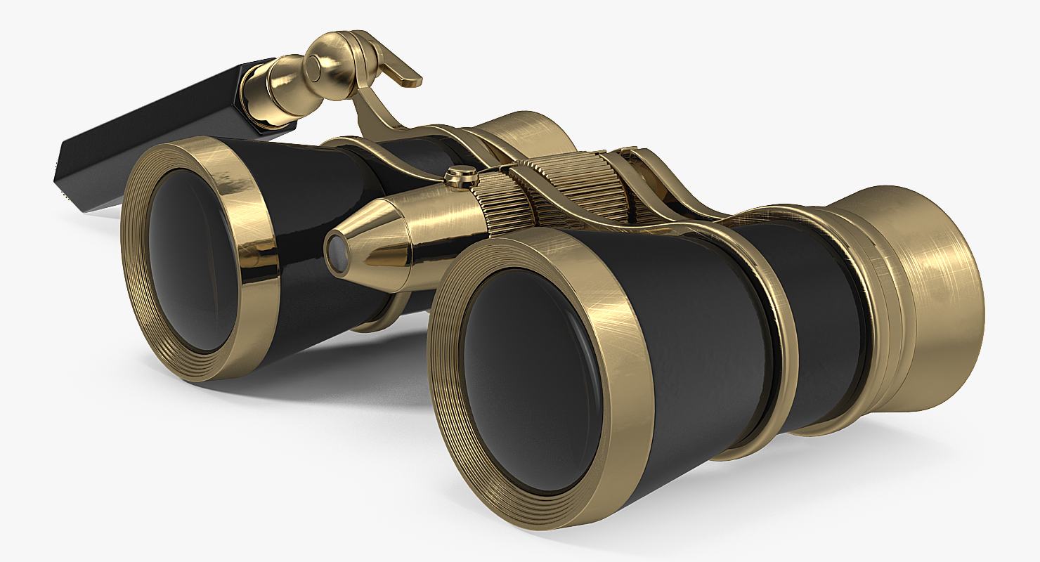 3D Vintage Opera Glasses