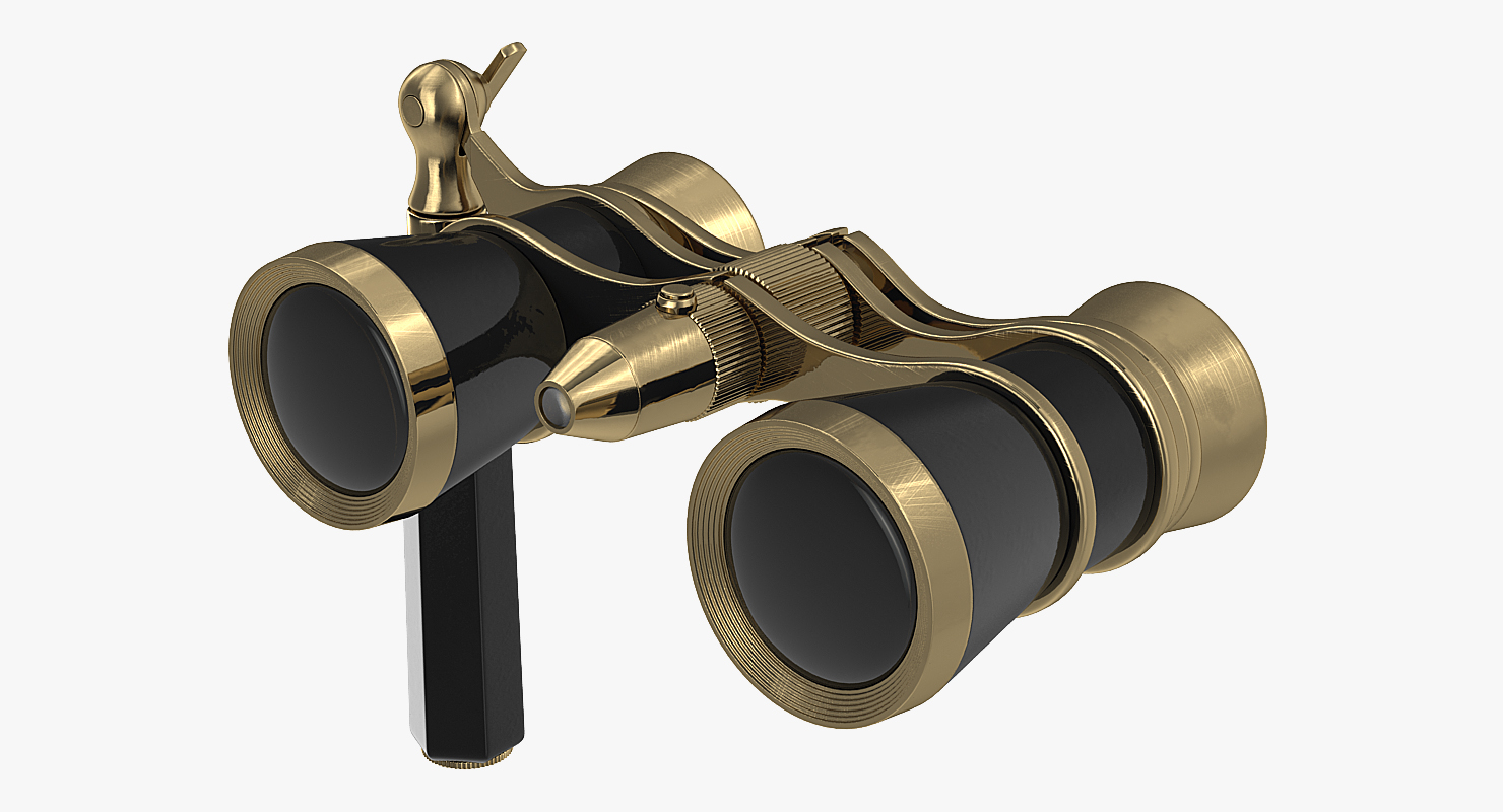 3D Vintage Opera Glasses