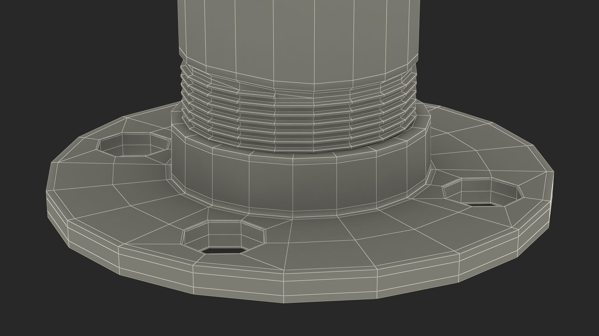 Black Iron Pipe Beer Tower Triple Tap 3D