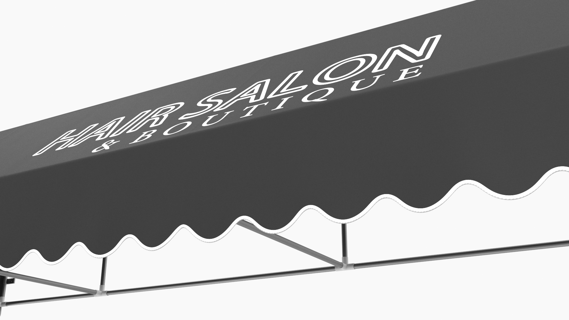 Storefront Awning Tent Gray 3D