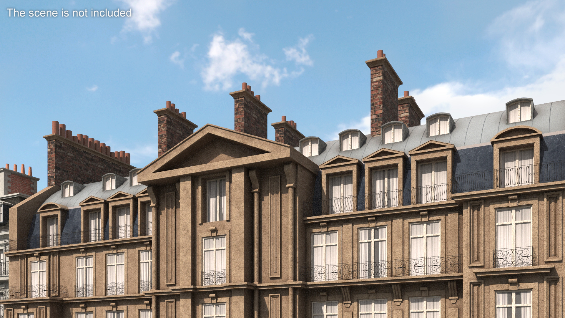 3D Traditional Building Paris