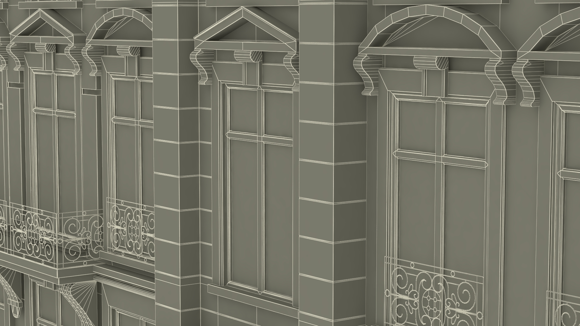 3D Traditional Building Paris