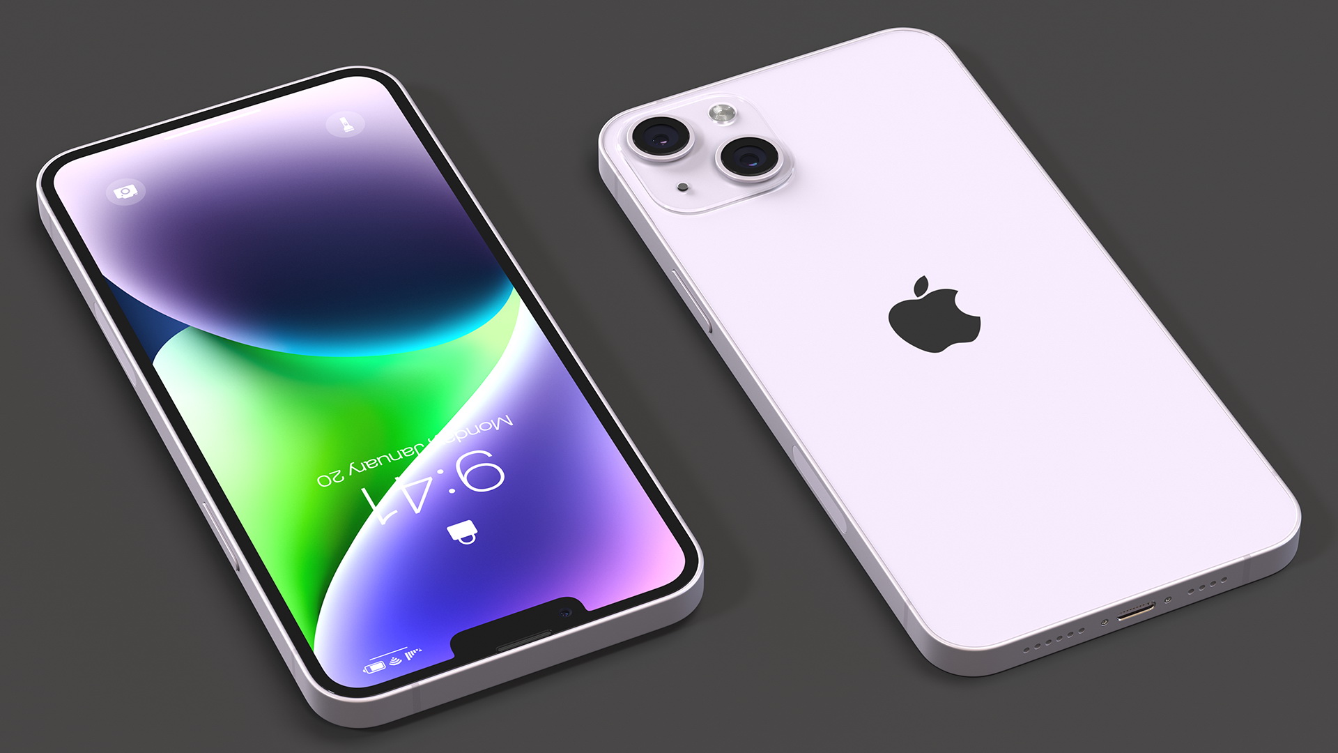 Apple iPhone 14 Plus Purple 3D
