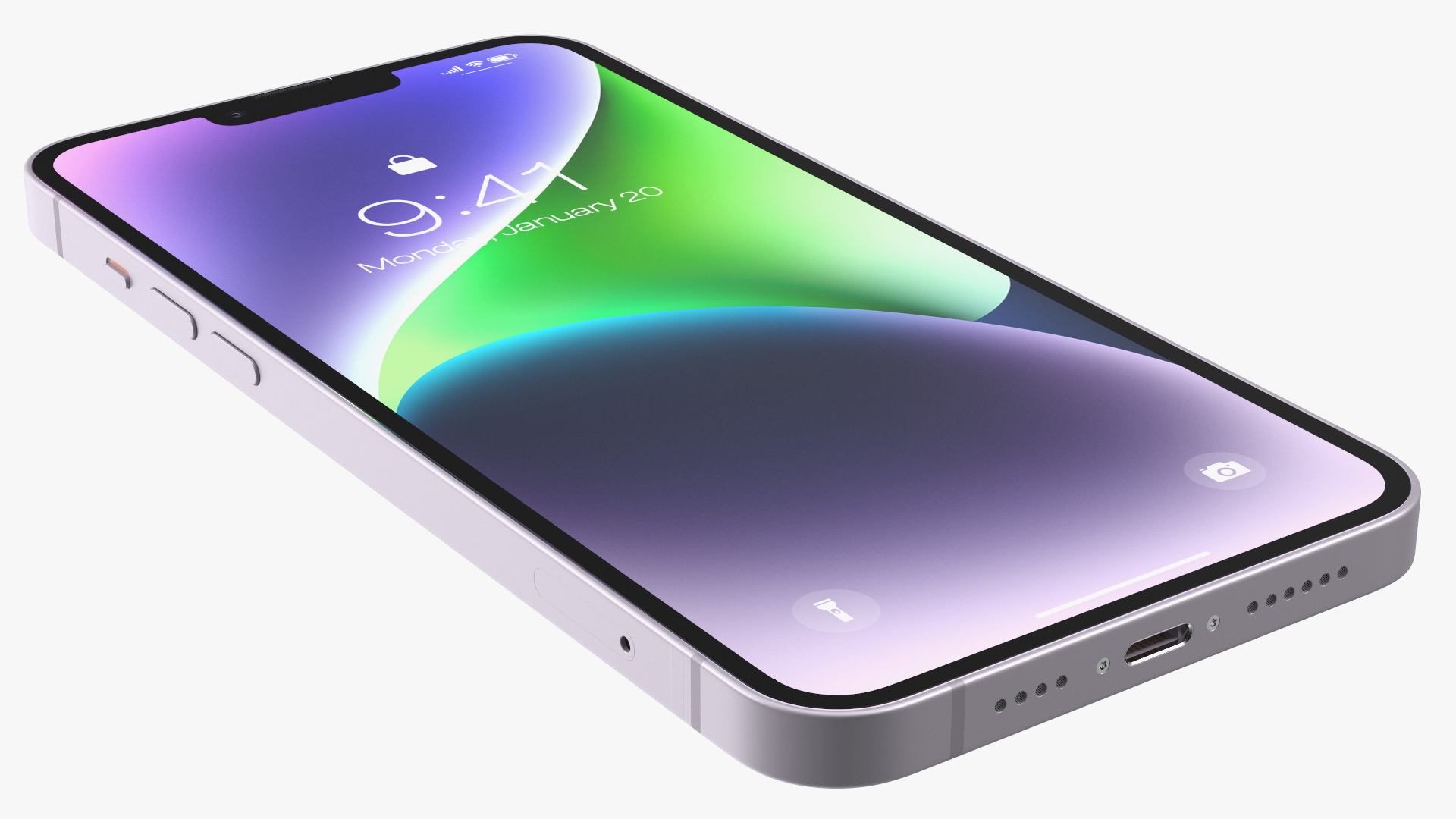 Apple iPhone 14 Plus Purple 3D