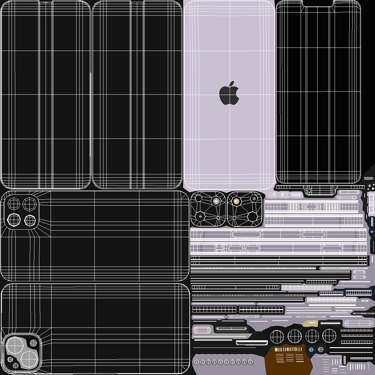 Apple iPhone 14 Plus Purple 3D