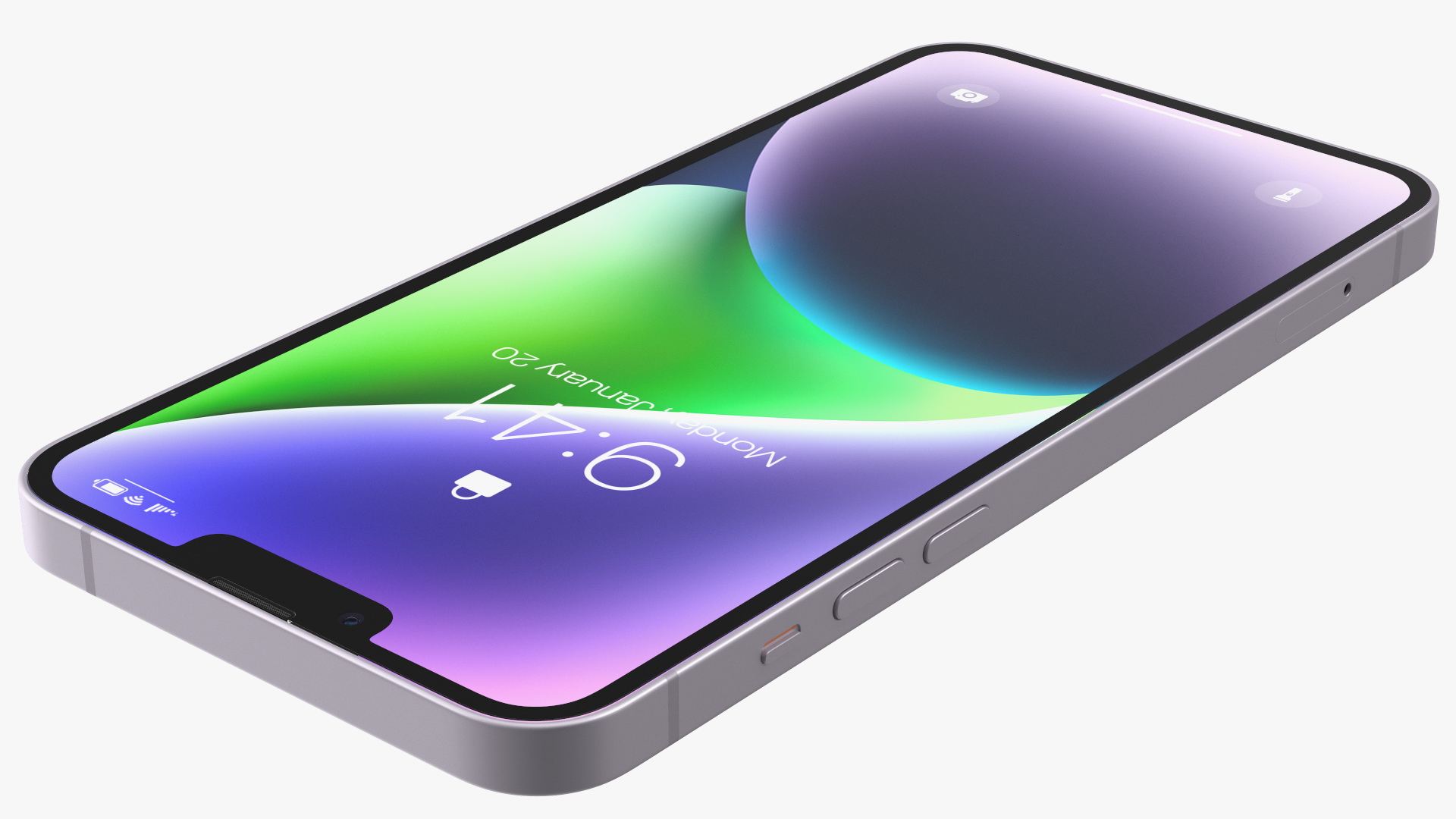 Apple iPhone 14 Plus Purple 3D