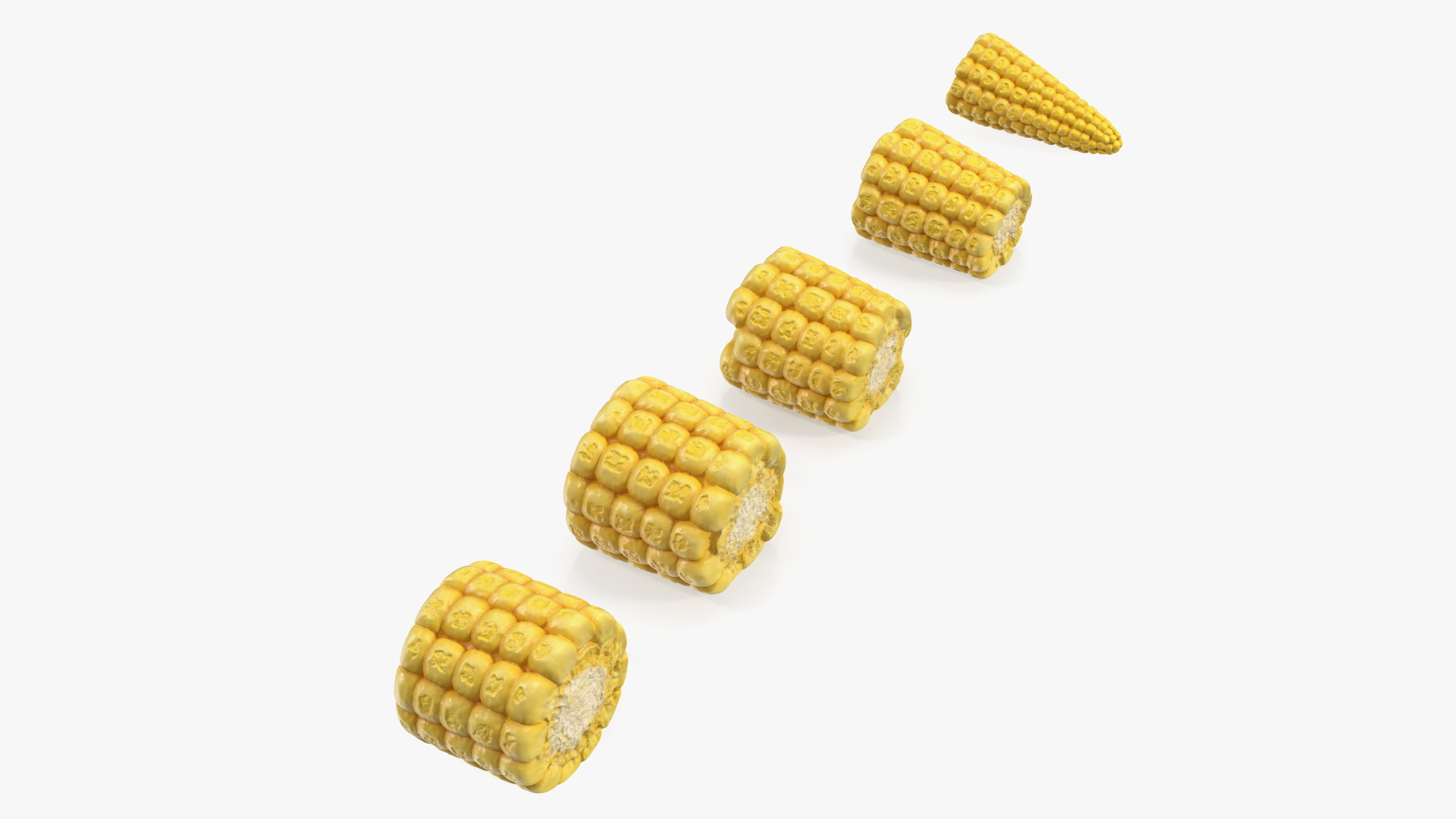 3D Sliced Baby Corn