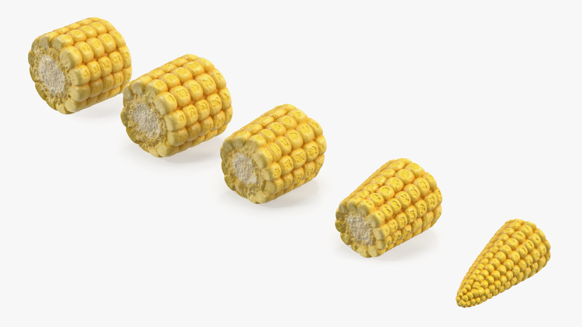 3D Sliced Baby Corn