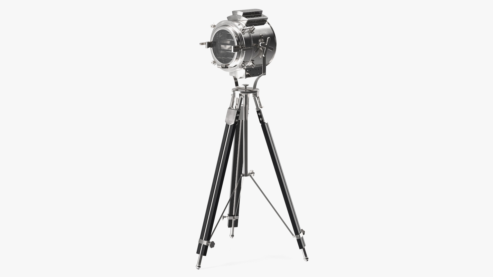 3D Classic Nautical Lamp Black Tripod Rigged