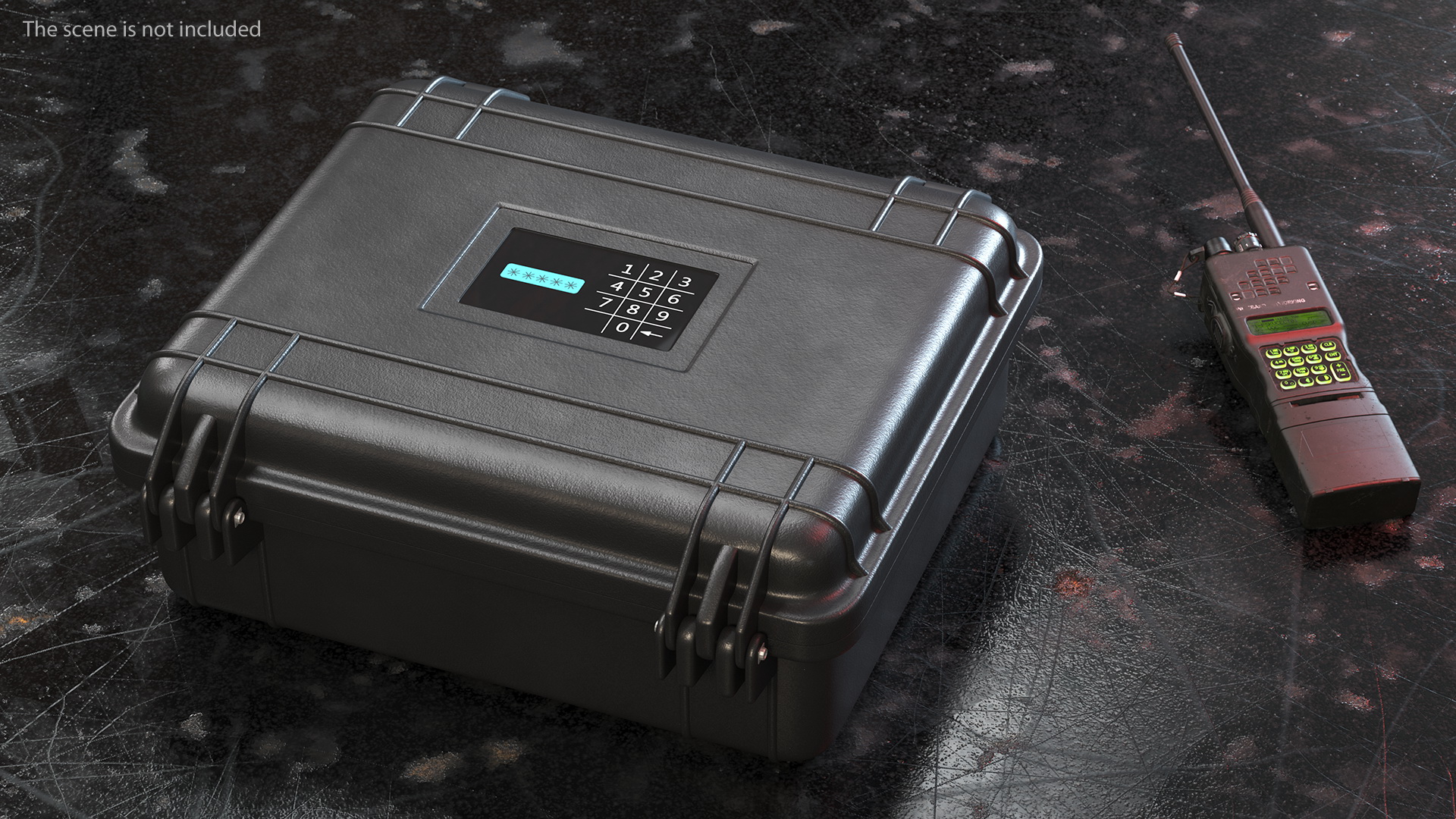 3D Open Nuclear Suitcase