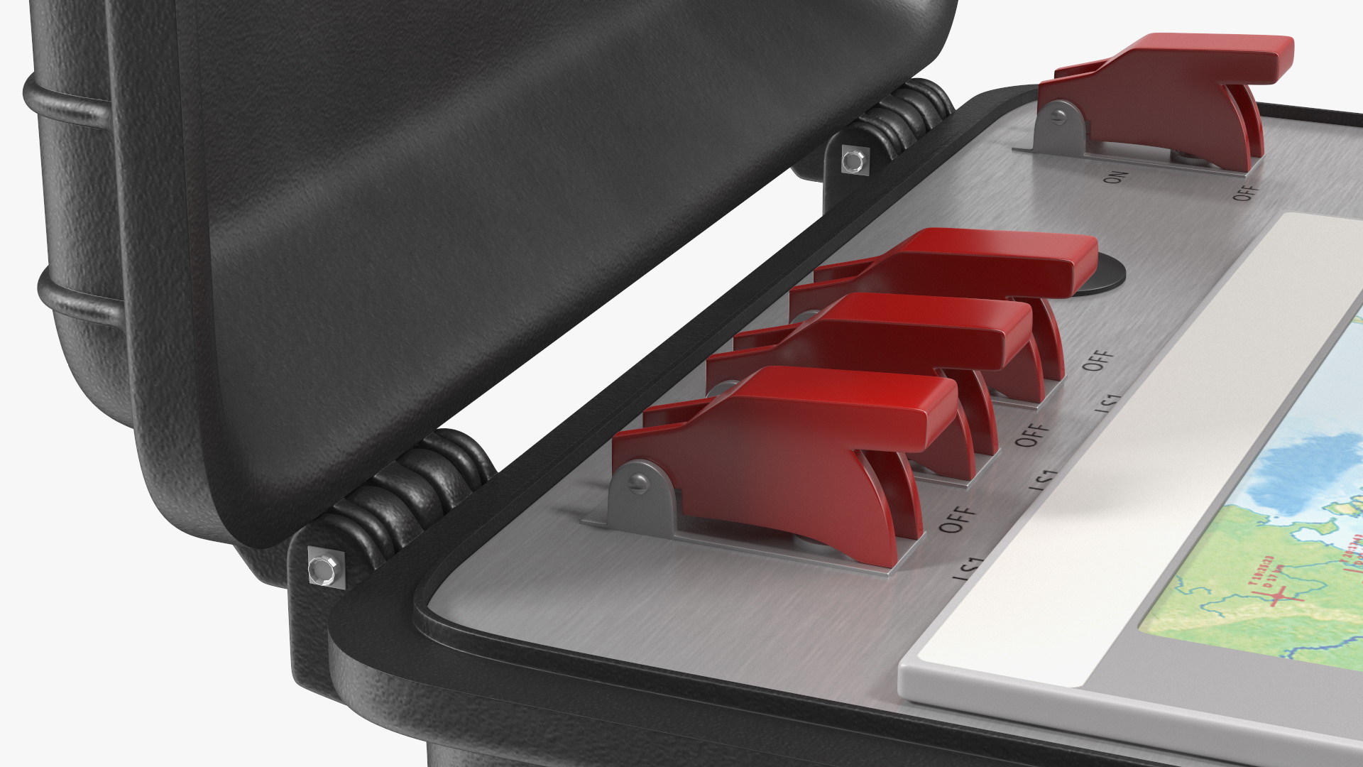 3D Open Nuclear Suitcase