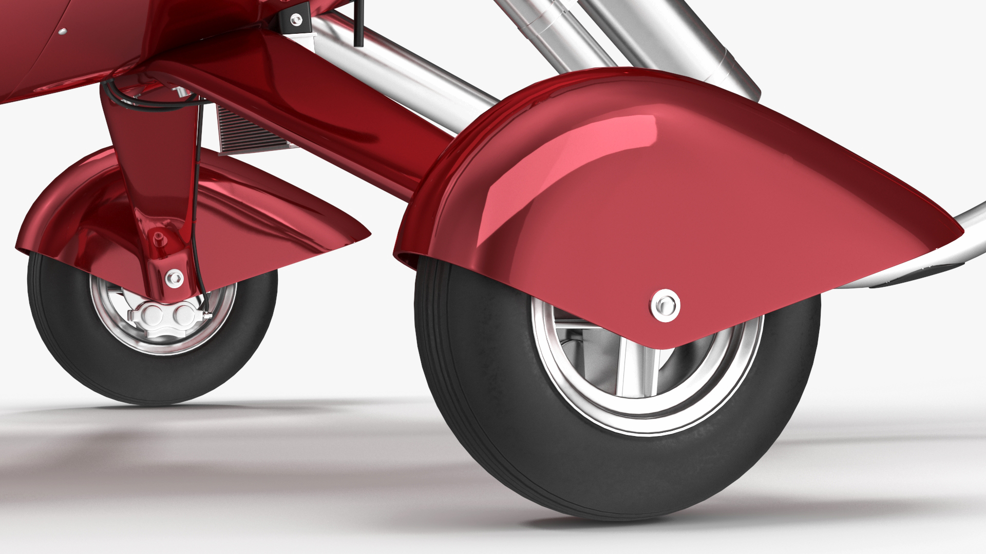 3D model Calidus 912 Autogyro Red Simple Interior