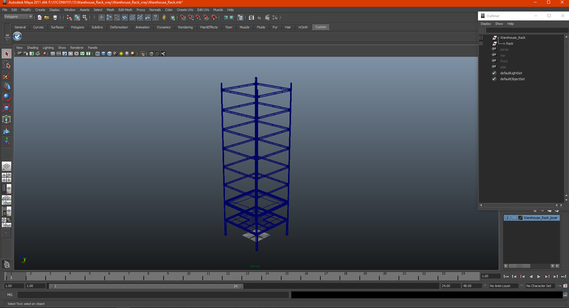 Warehouse Rack 3D model