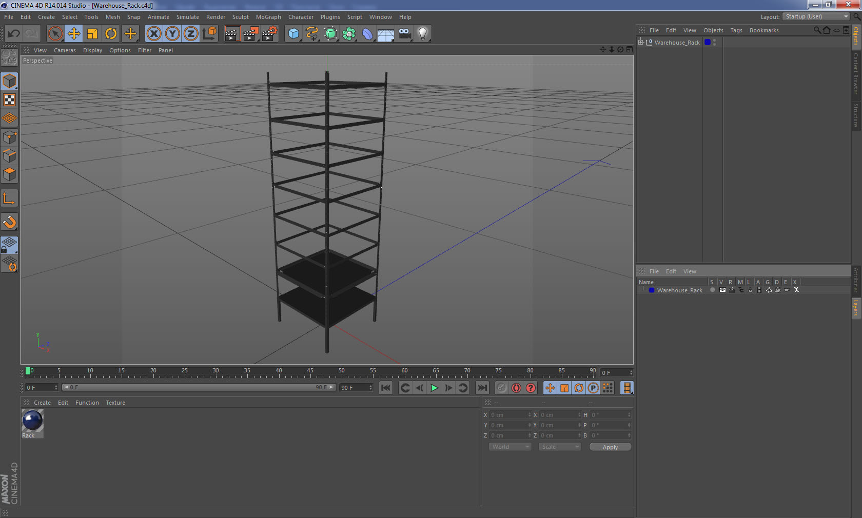 Warehouse Rack 3D model