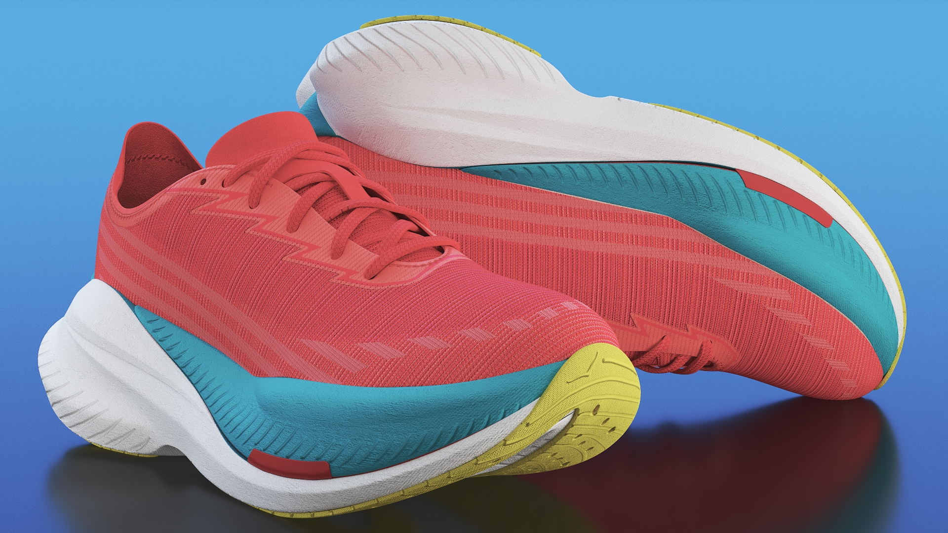 Cushioned Running Trainers, view 4