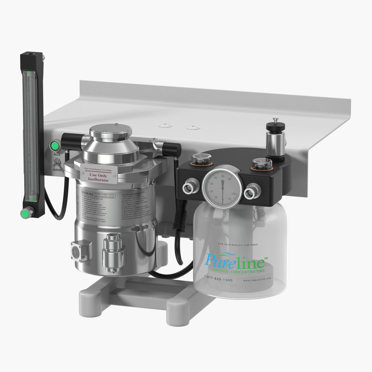 Small Animal Anesthesia Workstation 3D Model