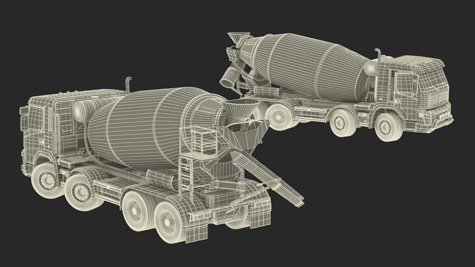 3D model Cement Mixer Truck Lafarge Livery Rigged